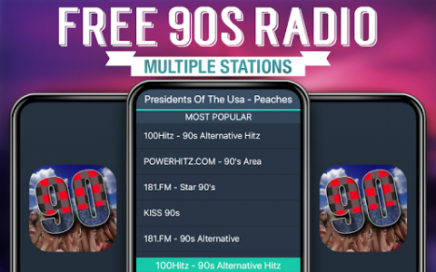 اسکرین شات برنامه Free 90s Radio 5