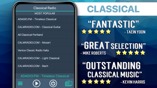 اسکرین شات برنامه Classical Radio Favorites 2