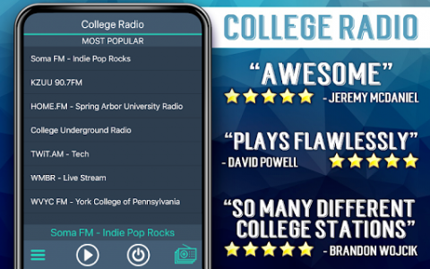 اسکرین شات برنامه Free College Radio 4