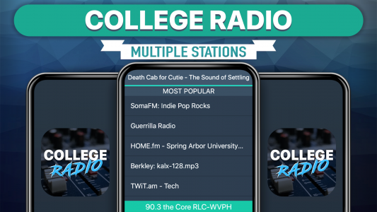 اسکرین شات 1 برنامه College Radio Favorites
