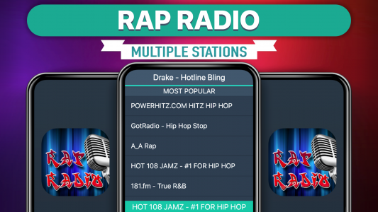 اسکرین شات برنامه Rap Radio Favorites 1