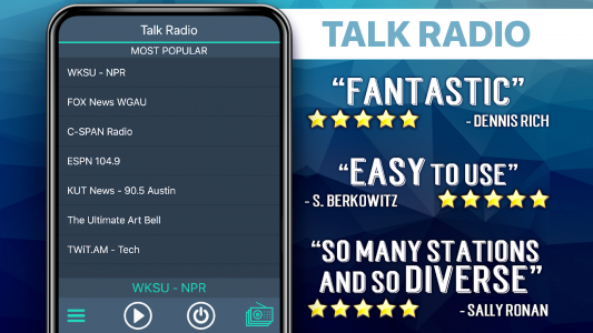 اسکرین شات 2 برنامه Talk Radio Favorites