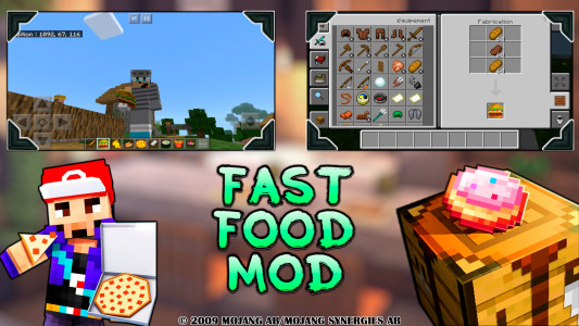اسکرین شات بازی Fast Food Mods For MCPE 1