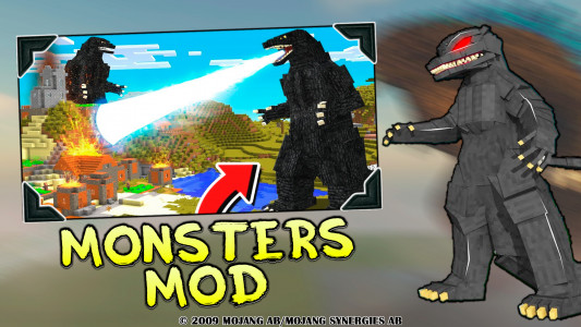 اسکرین شات بازی Monsters - Godzilla King Mod 2