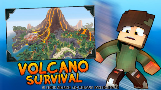 اسکرین شات برنامه Volcan Island & Survival Maps 4