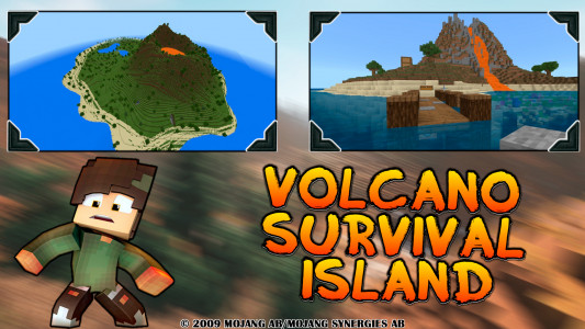 اسکرین شات برنامه Volcan Island & Survival Maps 1