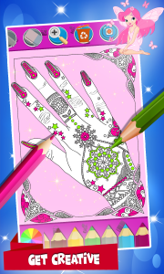 اسکرین شات برنامه Nails Polish Coloring Pages 4