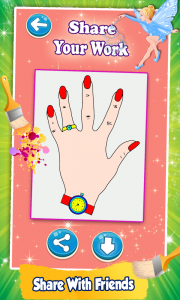 اسکرین شات برنامه Nails Polish Coloring Pages 7