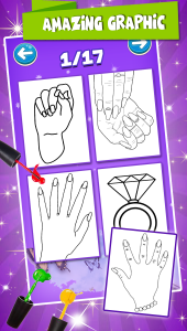 اسکرین شات برنامه Nails Polish Coloring Pages 3