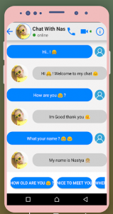 اسکرین شات برنامه Chat With Nastya 2