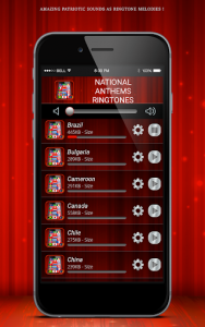 اسکرین شات برنامه National Anthems Ringtones 2