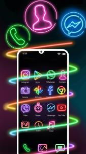 اسکرین شات برنامه Neon Icon Changer App 3