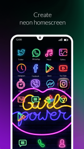 اسکرین شات برنامه Neon Icon Changer App 1