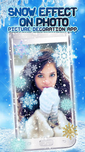 اسکرین شات برنامه Snow Effect on Photo ❄️ Picture Decoration App 1