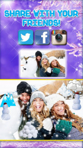 اسکرین شات برنامه Snow Effect on Photo ❄️ Picture Decoration App 6