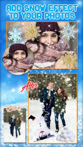 اسکرین شات برنامه Snow Effect on Photo ❄️ Picture Decoration App 5
