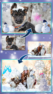 اسکرین شات برنامه Snow Effect on Photo ❄️ Picture Decoration App 3