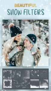 اسکرین شات 2 برنامه Snow Effect on Photo - Editor