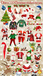 اسکرین شات برنامه Merry Christmas Stickers 🎅 New Year Photo Editor 8