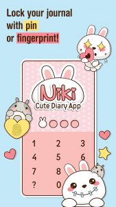 اسکرین شات برنامه Niki: Cute Diary App 1