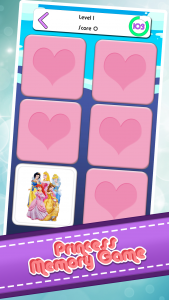 اسکرین شات بازی Princess Memory Card Game 2