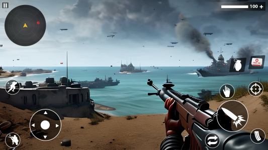 اسکرین شات بازی World War: D-Day WW2 1