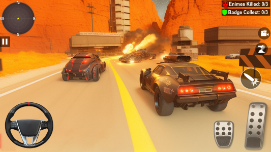 اسکرین شات بازی Car Death Race Shooting Game 2