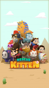 اسکرین شات بازی Rescue Kitten - Rope Puzzle 8