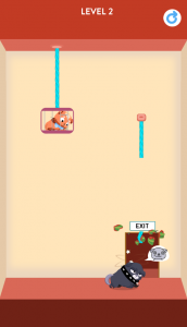 اسکرین شات بازی Rescue Kitten - Rope Puzzle 4