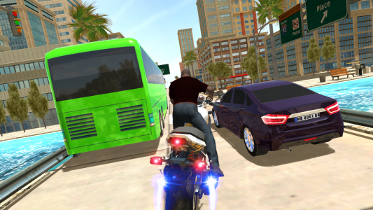 اسکرین شات بازی City Traffic Moto Rider 3