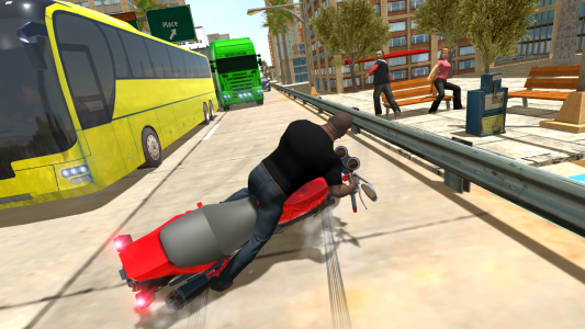اسکرین شات بازی City Traffic Moto Rider 4
