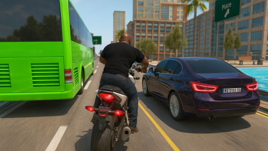 اسکرین شات 4 بازی City Traffic Moto Rider