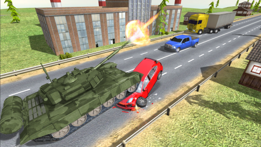 اسکرین شات بازی Tank Traffic Racer 2
