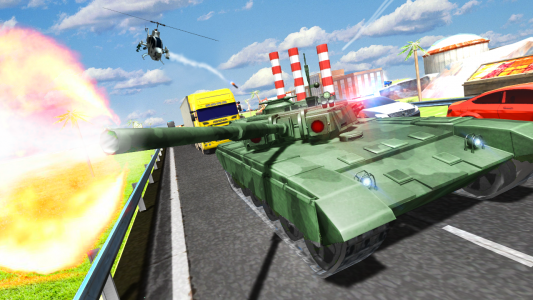 اسکرین شات بازی Tank Traffic Racer 1