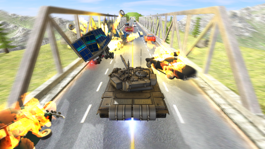 اسکرین شات بازی Tank Traffic Racer 2 1