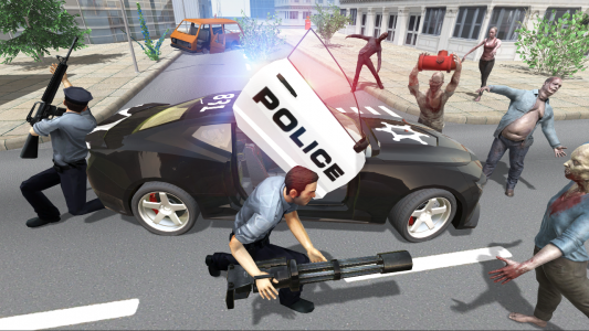 اسکرین شات بازی Police vs Zombie - Action game 1