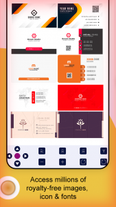 اسکرین شات برنامه Digital Business Card Maker 4