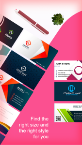 اسکرین شات 1 برنامه Digital Business Card Maker