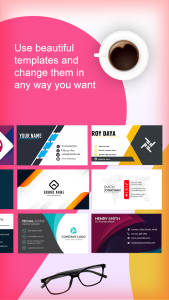 اسکرین شات 2 برنامه Digital Business Card Maker