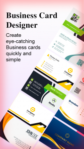 اسکرین شات برنامه Digital Business Card Maker 7