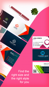 اسکرین شات برنامه Digital Business Card Maker 1