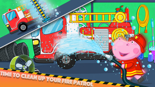 اسکرین شات 1 بازی Fireman Hippo: City Hero