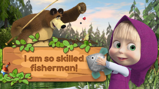 اسکرین شات بازی Masha and the Bear: Fishing 1