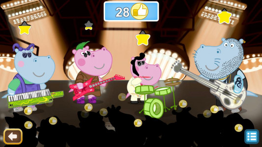 اسکرین شات بازی Queen Party Hippo: Music Games 1