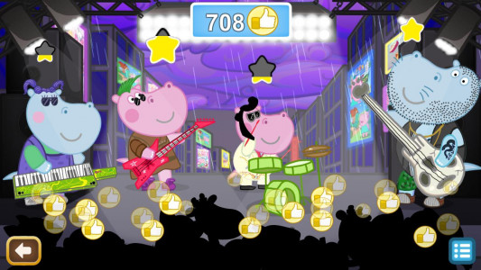 اسکرین شات بازی Queen Party Hippo: Music Games 7