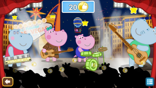 اسکرین شات بازی Queen Party Hippo: Music Games 4
