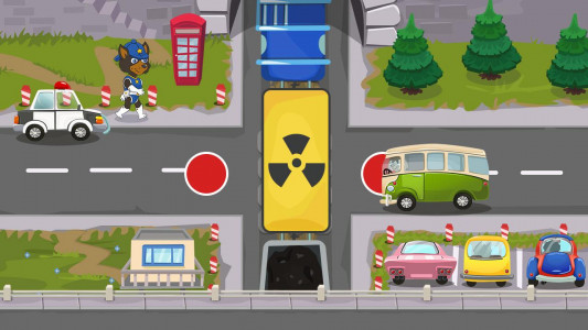 اسکرین شات 2 بازی Puppy Patrol: Car Traffic