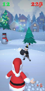 اسکرین شات بازی Snowball Santa 3