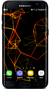 اسکرین شات برنامه Neon Particles 3D Live Wallpaper 4