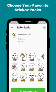 اسکرین شات برنامه Pentol Animated Stickers 4